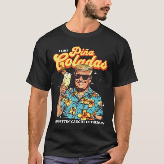 Coladas Donald Trump Zomervakantie Hawaï Beach T-shirt (Voorkant)