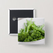 COLANDER VOLLEDIG VAN SUPERFOOD BROCCOLI VIERKANTE BUTTON 5,1 CM (Voorkant /achterkant)