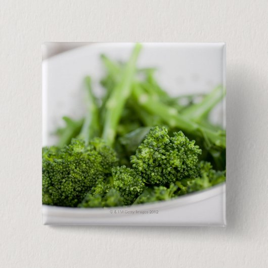 COLANDER VOLLEDIG VAN SUPERFOOD BROCCOLI VIERKANTE BUTTON 5,1 CM (Voorkant)