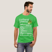 colard green Nutrition Facts Thanksgiving T-shirt (Voorkant volledig)