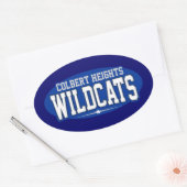 Colbert Heights High School; Wildcats Ovale Sticker (Envelop)