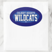 Colbert Heights High School; Wildcats Ovale Sticker (Tas)