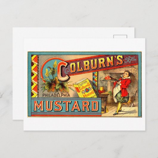  Colburn's Philadelphia Mustard Briefkaart (Voorkant / Achterkant)