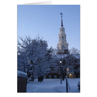 Colby College in sneeuw