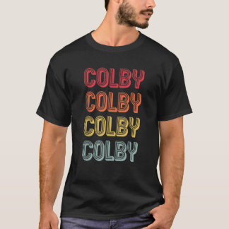 COLBY Gift Naam Gepersonaliseerde Grappige Retro V T-shirt
