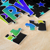 "COLBY" Voornaam, geun "HAPPY BIRTHDAY" Legpuzzel (Zijkant)