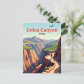 Colca Canyon Peru Briefkaart (Staand voorkant)