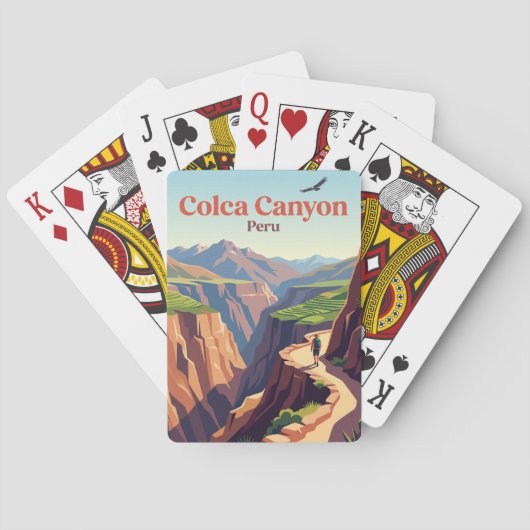 Colca Canyon Peru Pokerkaarten (Achterkant)