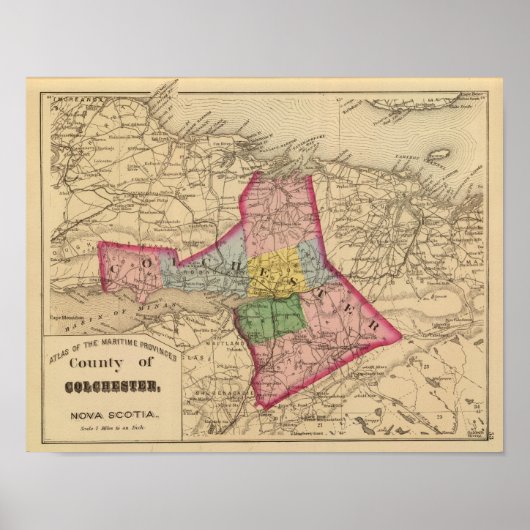 Colchester Co., NS Poster (Voorkant)