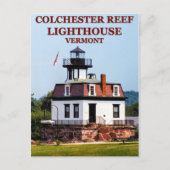 Colchester Reef Lighthouse, Vermont Briefkaart (Voorkant)