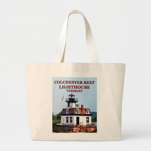 Colchester Reef Lighthouse, Vermont Canvas tas (Voorkant)