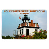 Colchester Reef Lighthouse, Vermont Flexi Magnet Magneet (Horizontaal)