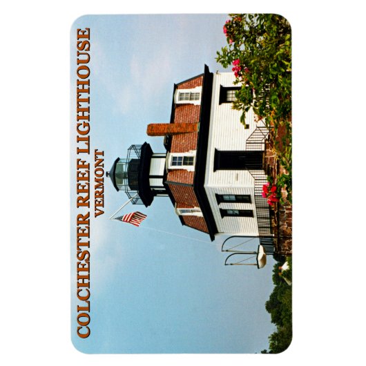 Colchester Reef Lighthouse, Vermont Flexi Magnet Magneet (Verticaal)