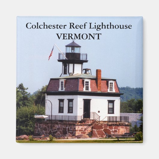 Colchester Reef Lighthouse, Vermont Magnet (Voorkant)