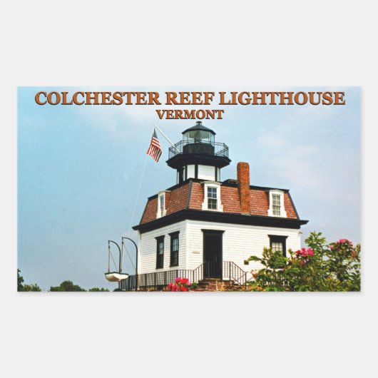 Colchester Reef Lighthouse, Vermont Stickers (Voorkant)