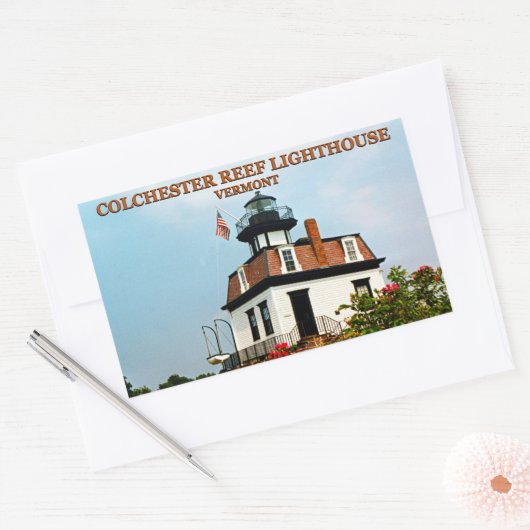 Colchester Reef Lighthouse, Vermont Stickers (Envelop)