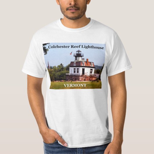 Colchester Reef Lighthouse, Vermont T-Shirt (Voorkant)