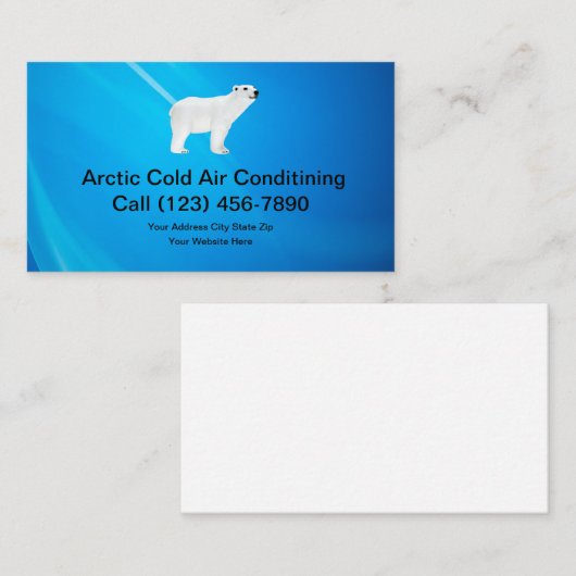 Cold Air Conditioning Service Visitekaartje (Voorkant / Achterkant)