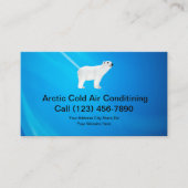Cold Air Conditioning Service Visitekaartje (Voorkant)