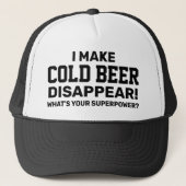 Cold Beer Trucker Hat (Pas het aan!) Trucker Pet (Voorkant)