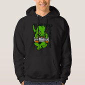 cold blooded gamer gecko lizard reptile hoodie (Voorkant)