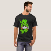 cold blooded gamer gecko lizard reptile t-shirt (Voorkant volledig)