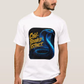 Cold Blooded Instinct Cobra Snake Graphic T-shirt (Voorkant)