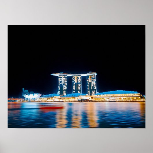 Cold Bloom — Lichten van Singapore Poster (Voorkant)