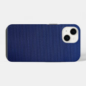 Cold Blue Mesh iPhone Hoesje (Achterkant horizontaal)