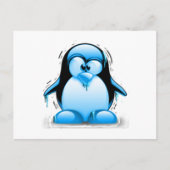 Cold Blue Tux Briefkaart (Voorkant)