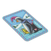 COLD BOTTOM WARM HEART PENGUIN CHRISTMAS MAGNET MAGNEET (Rechterzijde)