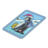 COLD BOTTOM WARM HEART PENGUIN CHRISTMAS MAGNET MAGNEET (Linkerzijde)
