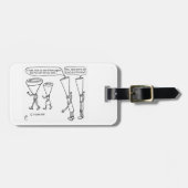 Cold Brass Bagagelabel (Voorkant horizontaal)