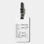 Cold Brass Bagagelabel (Voorkant verticaal)