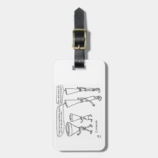 Cold Brass Bagagelabel (Voorkant verticaal)