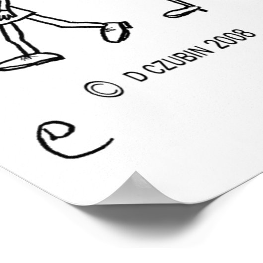 Cold Brass White Poster (Hoek)