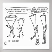 Cold Brass White Poster (Voorkant)