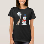 cold cold snow ice snowman snowball cold winter  1 t-shirt (Voorkant)