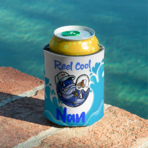 Cold Drink Funny Novelty Gift Joke Reel Cool Nan Blikjeskoeler
