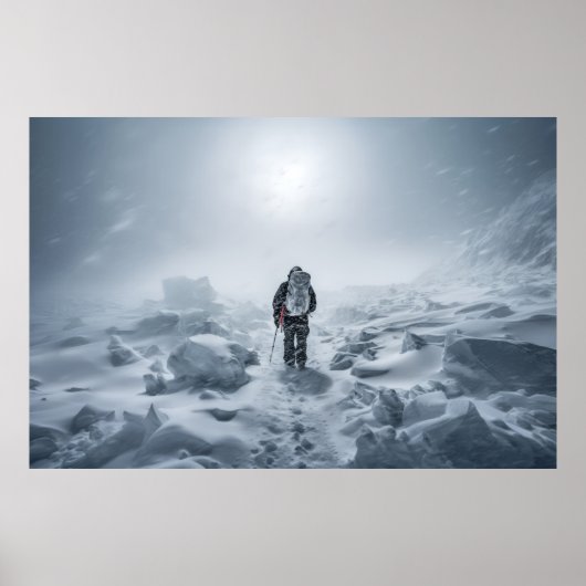 Cold Extreme Challenge Buitenavontuur Verkennen Poster (Voorkant)