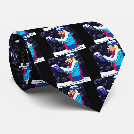 Cold KerstCaroler Stropdas (Opgerold)