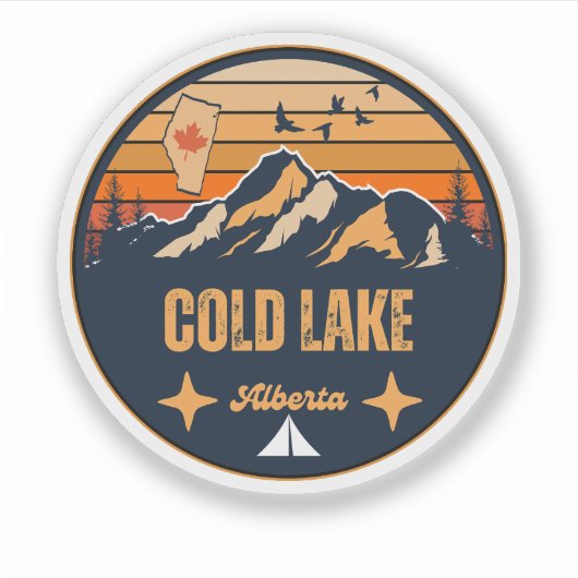 Cold Lake, Alberta Sticker (Voorkant)