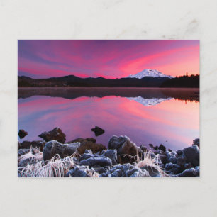 Cold Lake Sunset Briefkaart