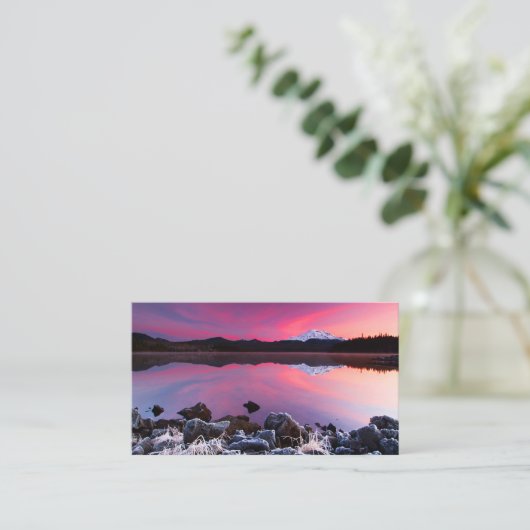 Cold Lake Sunset Visitekaartje (Staand voorkant)