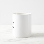 Cold minimalist white mug  koffiemok (Center)