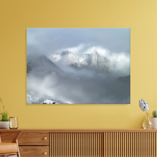 Cold Mountain-afdrukken Canvas Afdruk (Insitu (Woonkamer))