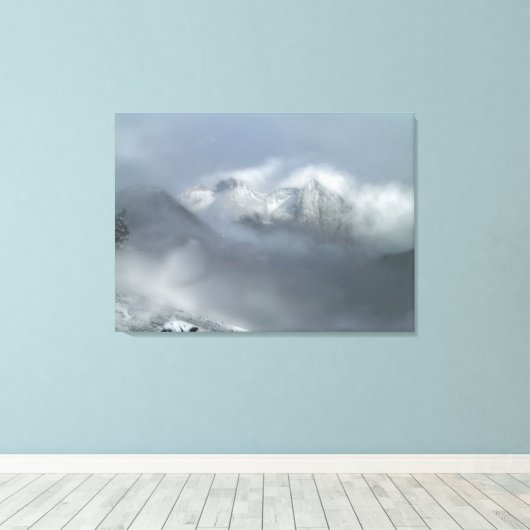 Cold Mountain-afdrukken Canvas Afdruk (Insitu (Houten vloer))
