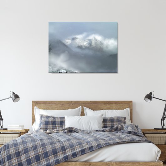 Cold Mountain-afdrukken Canvas Afdruk (Insitu (Slaapkamer))