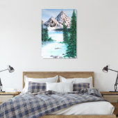 Cold Mountain Canvas Afdruk (Insitu (Slaapkamer))
