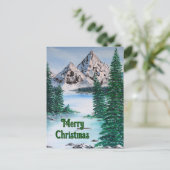 Cold Mountain Feestdagenkaart (Staand voorkant)